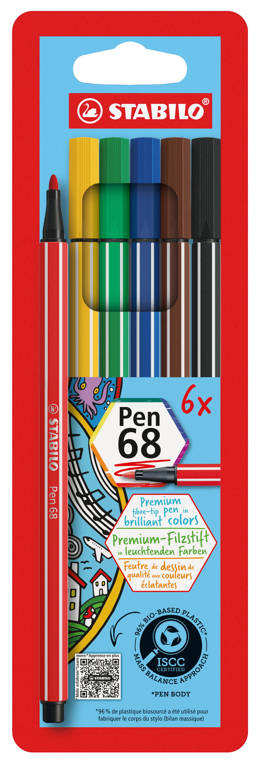 Fasermaler STABILO Pen 68