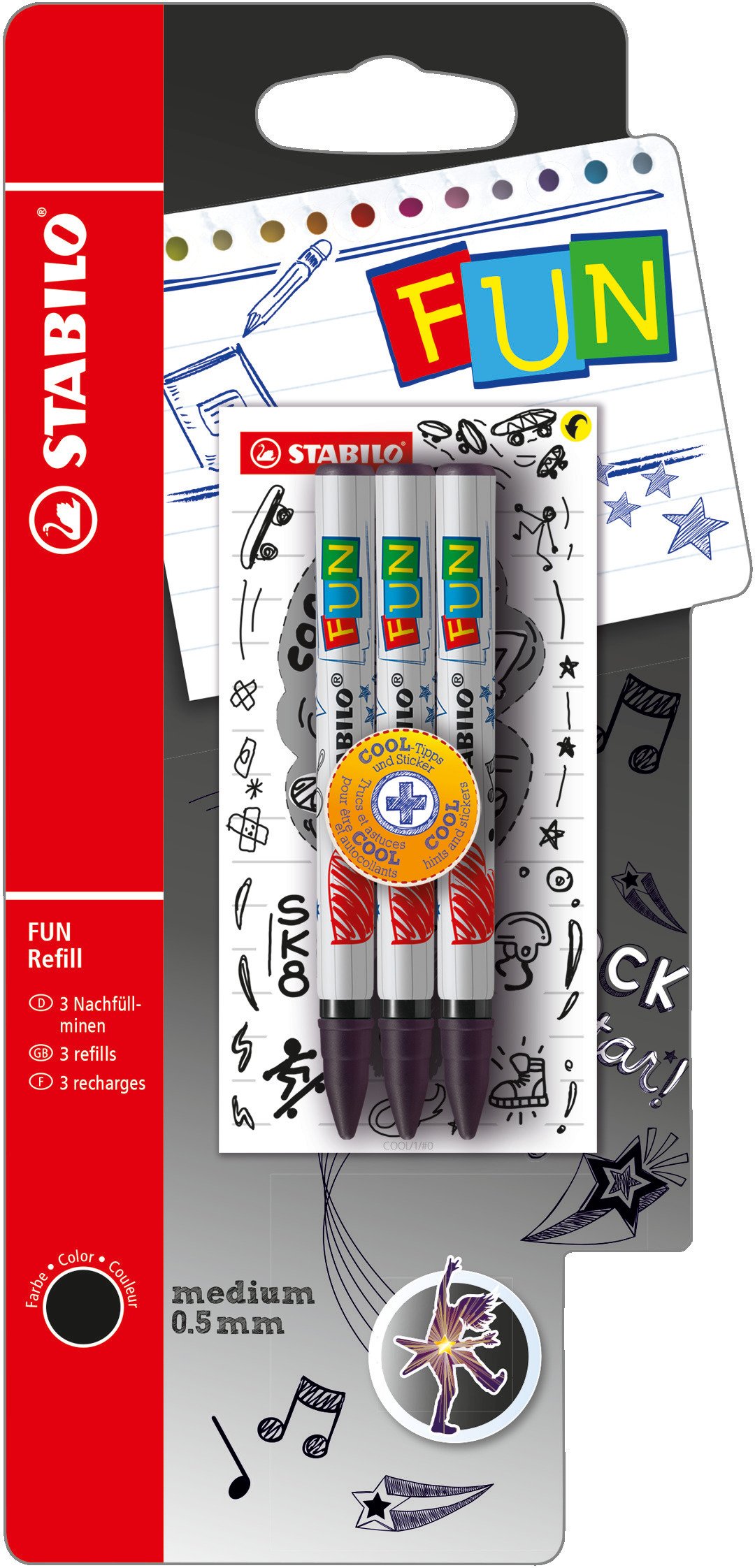 Recharges STABILO FUN refill
