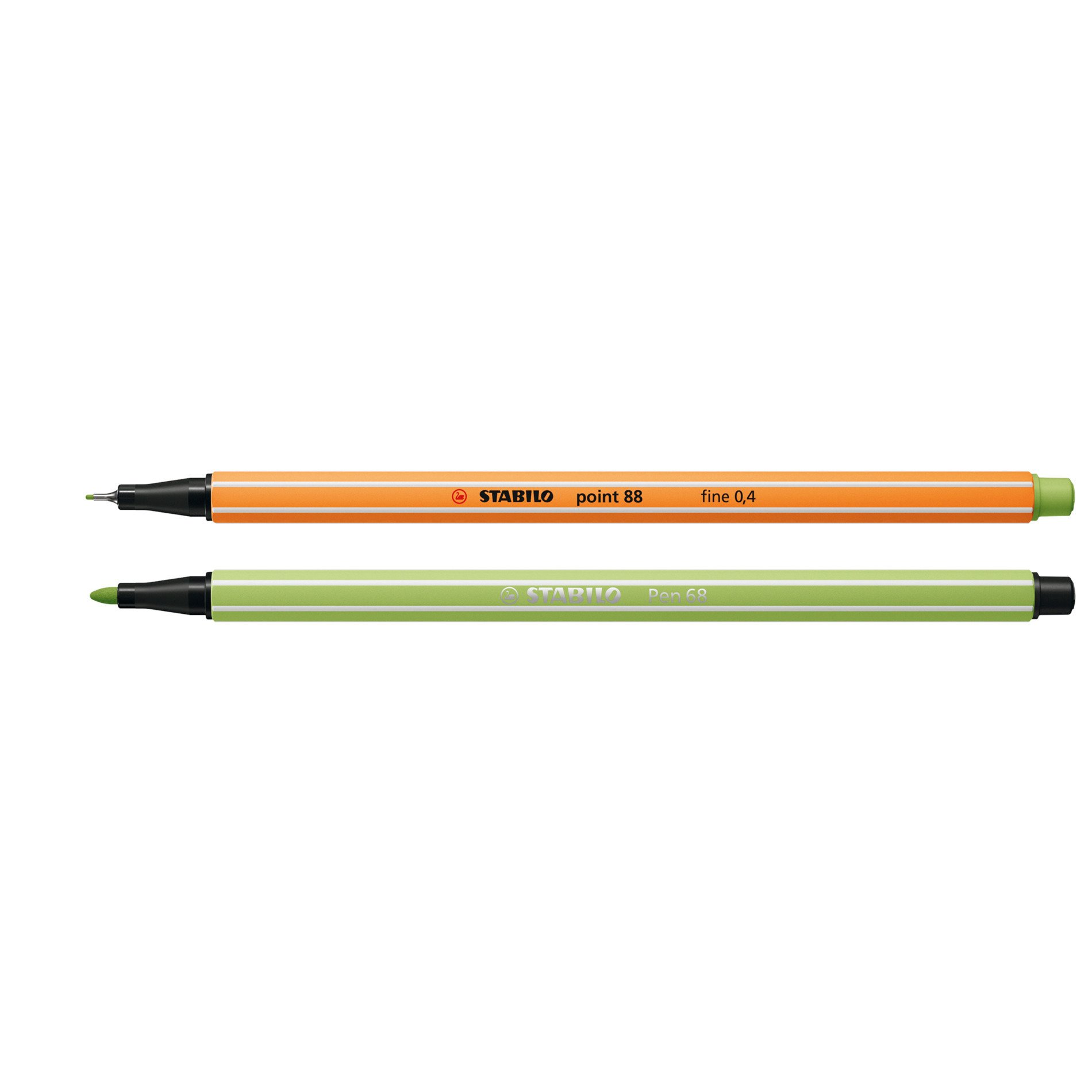  STABILO Premium Felt Tip Pen & Fineliner Pen 68 & point 88 -  Wallet of 10 - Assorted Neon colors : Office Products