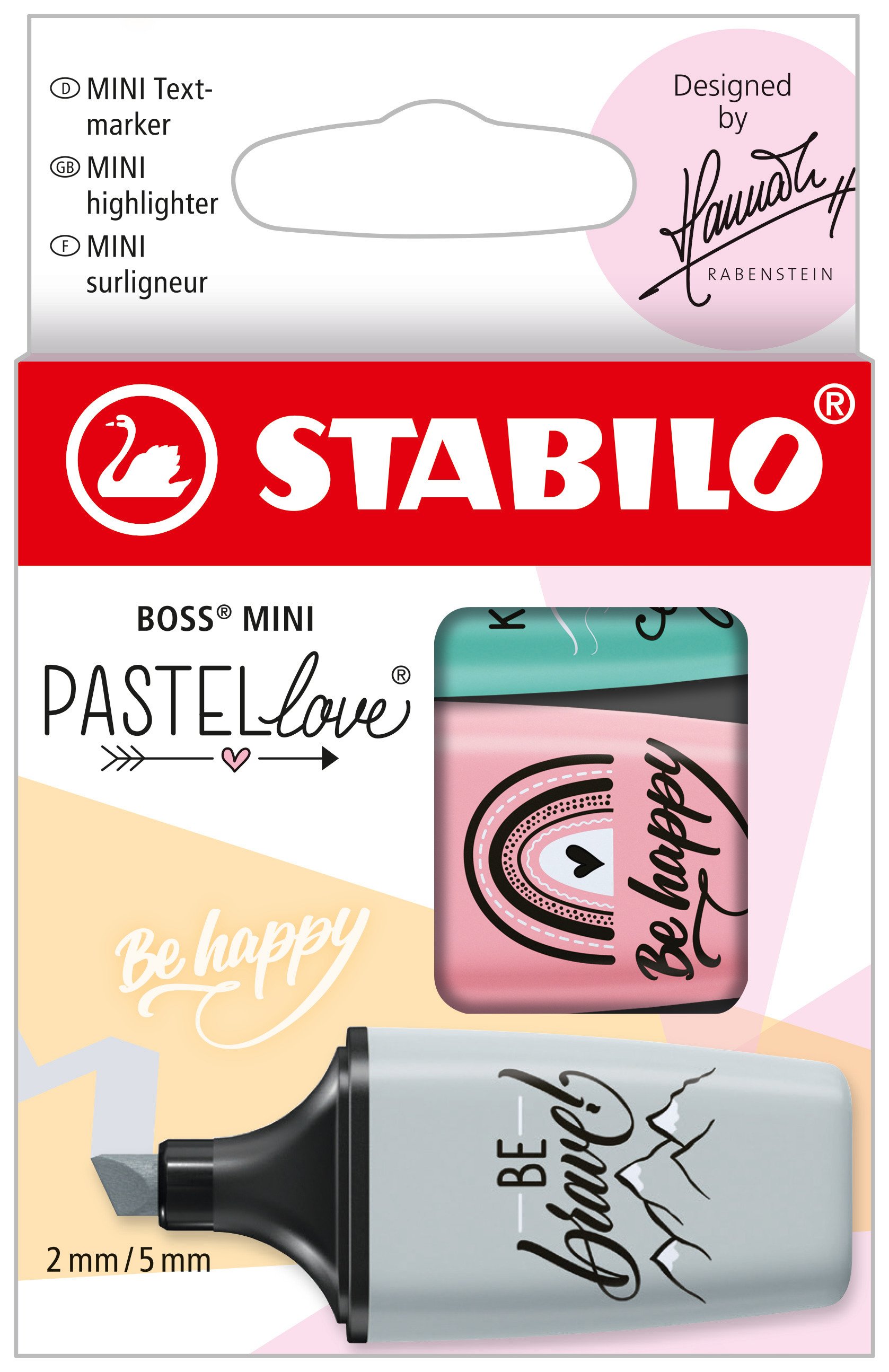 Textmarker STABILO BOSS MINI Pastellove Edition 2.0