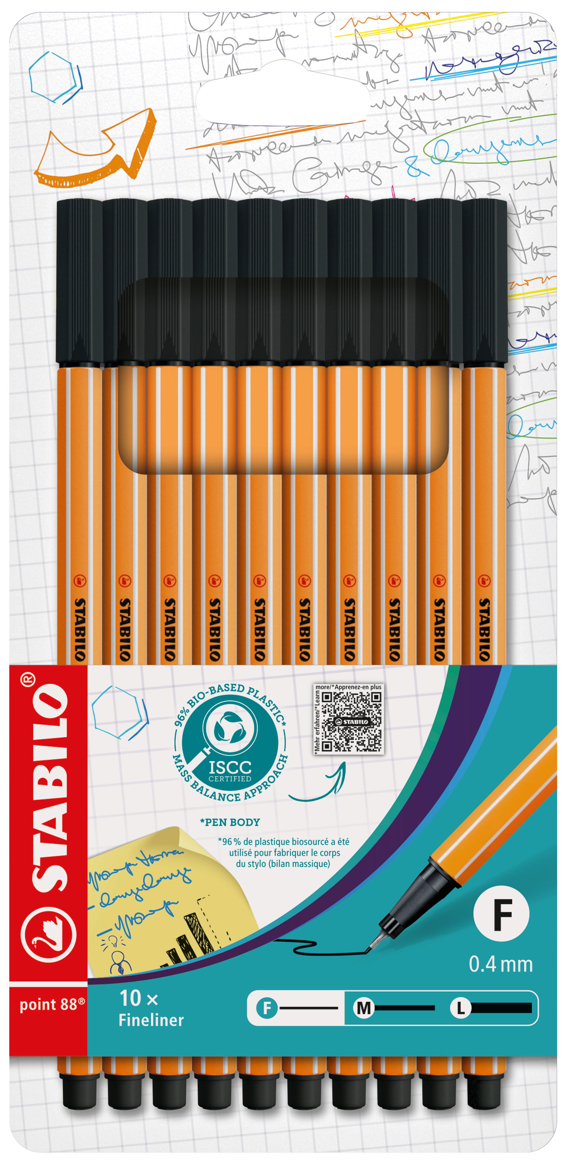 Fineliner & Filzschreiber STABILO point 88, QR Kode