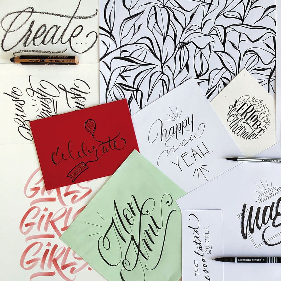 Stabilo Brush Pens Review, How To Learn Hand Lettering for Beginners