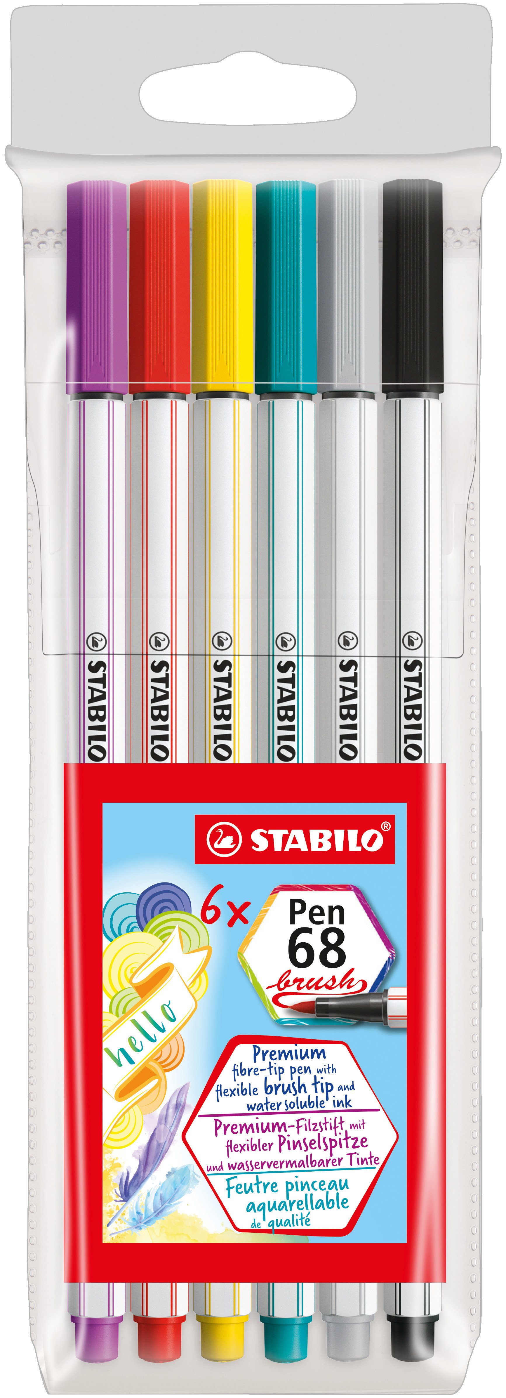 Fasermaler STABILO Pen 68 brush