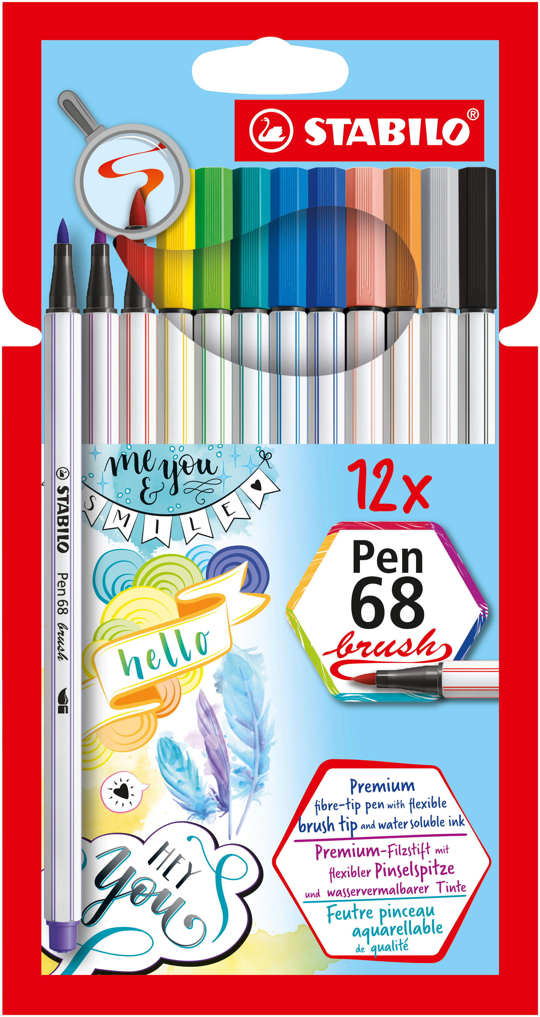 Fasermaler STABILO Pen 68 brush