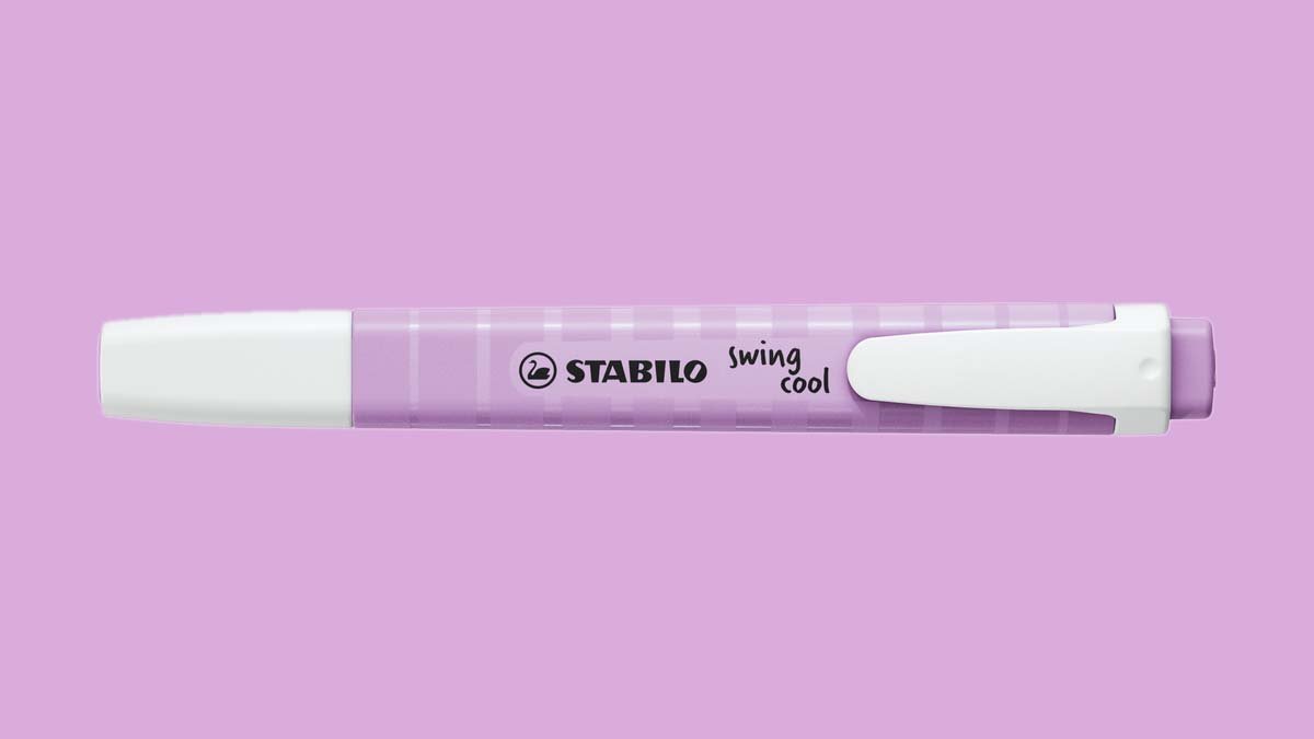 Stabilo Swing Cool Pastel Highlighter Pens - available in Turquoise, Milky  Yellow, Pink Blush, Lilac Haze, Creamy Peach or Hint of Mint.