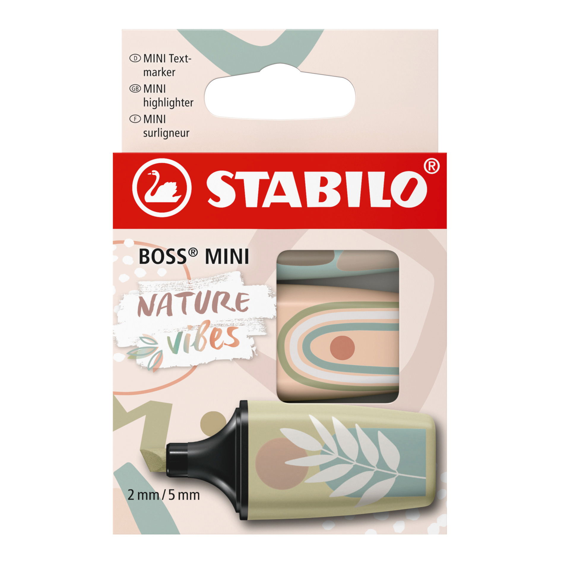 Textmarker STABILO BOSS MINI Naturevibes