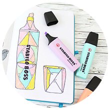 🖊💜 Stabilo boss highlighters review + swatches  full set 23 colors  #stabiloboss #stationery 