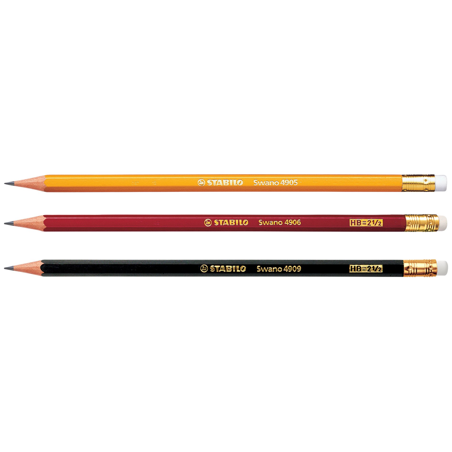 Graphite pencil STABILO pencil 160 - pack of 3, HB