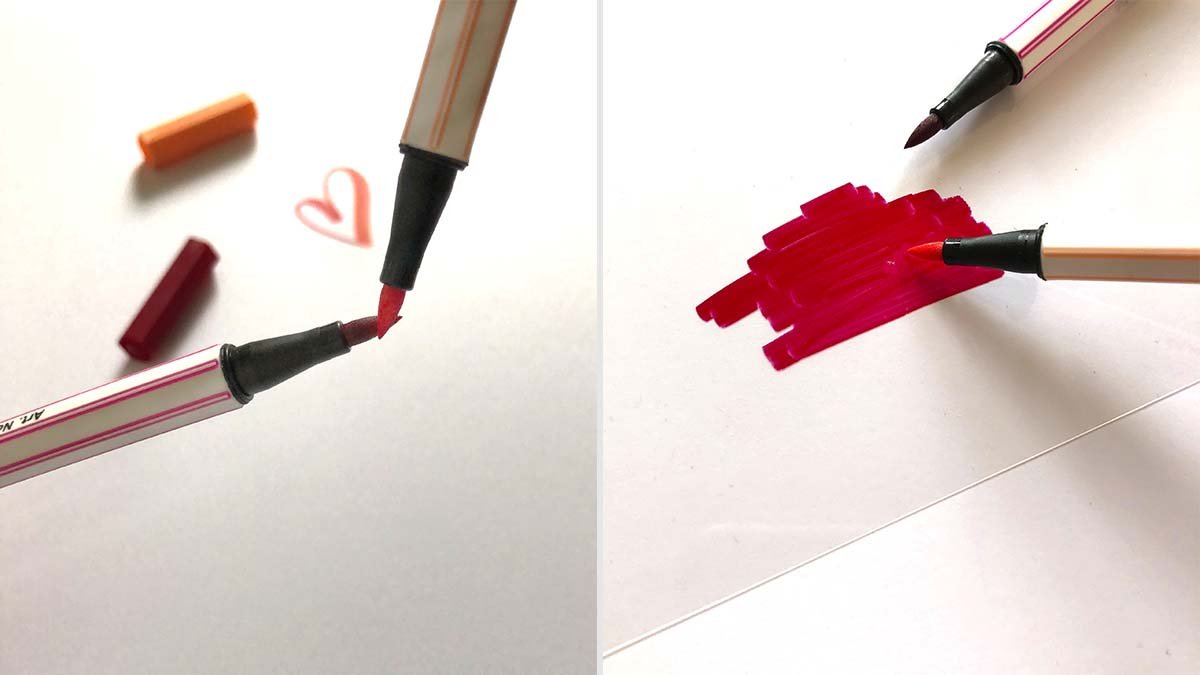 Brushlettering Tutorial Part 1: How to hold your STABILO Pen 68 brush pen  by Evelyn @zeitzumlettern 