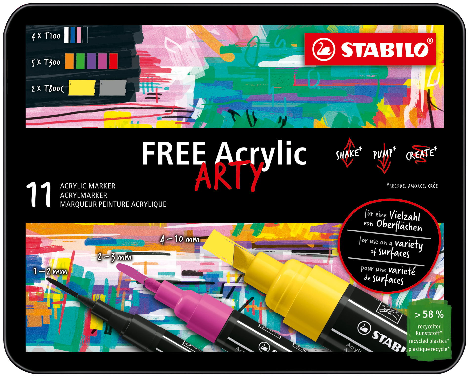 Universal STABILO FREE Acrylic