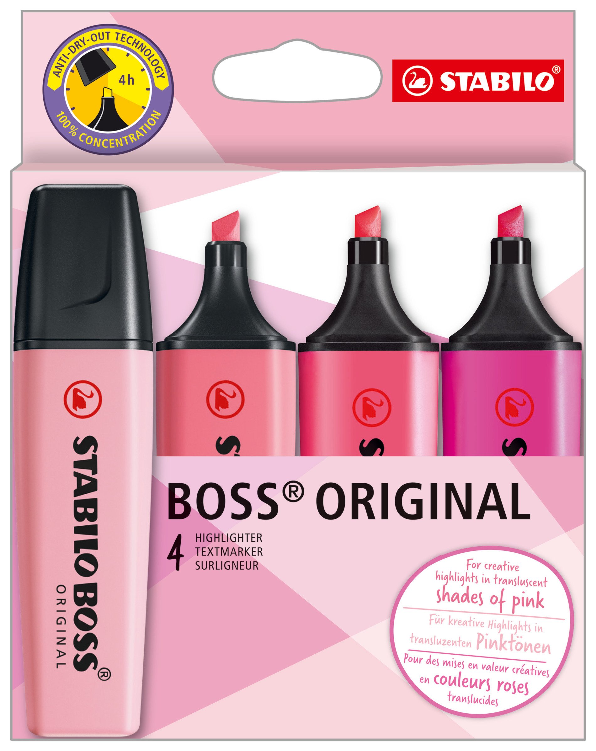 Textmarker STABILO BOSS ORIGINAL rosa