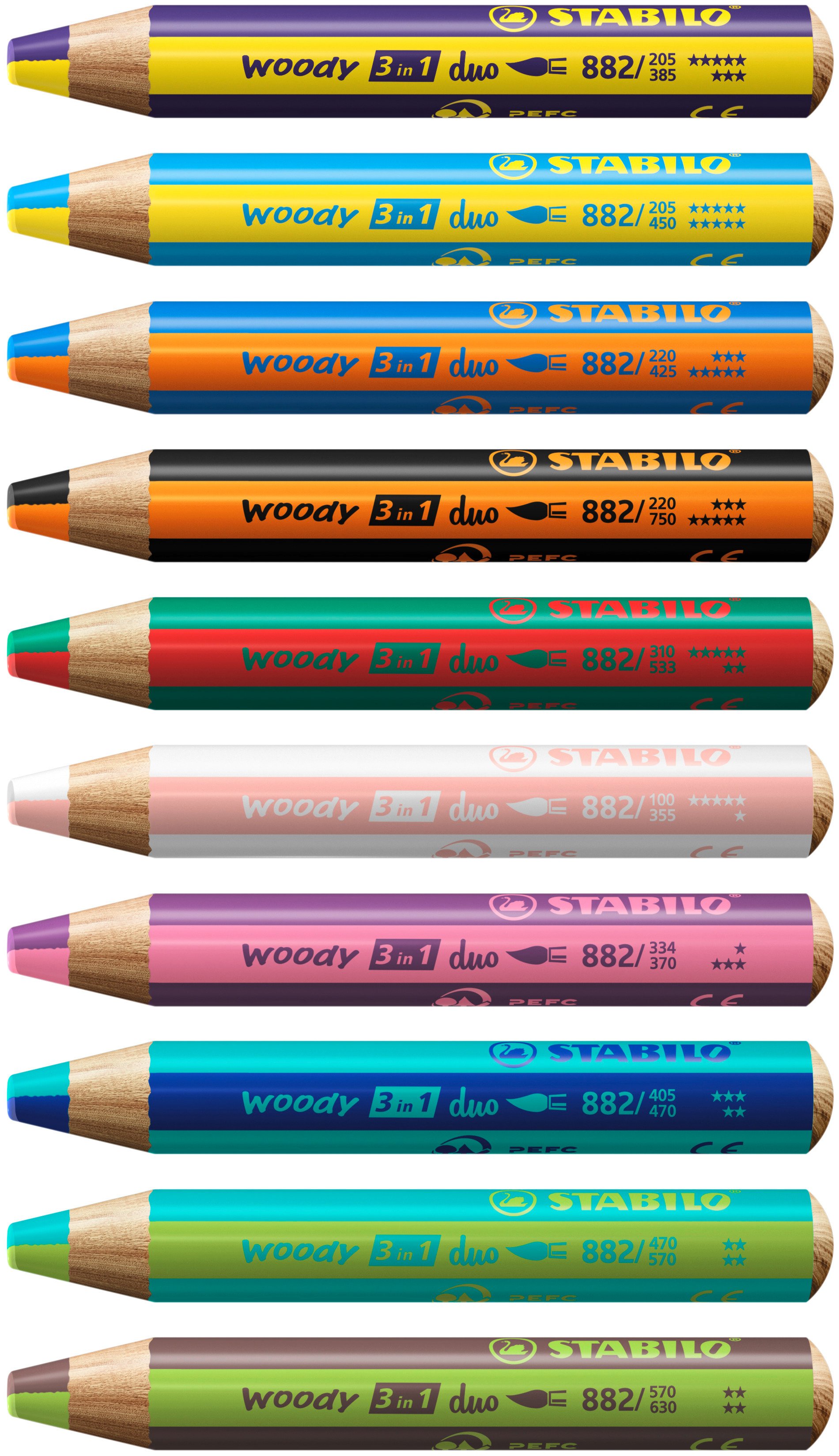 Stabilio Woody 3in1 Wax Crayons — Automatic Cutter Supply LLC