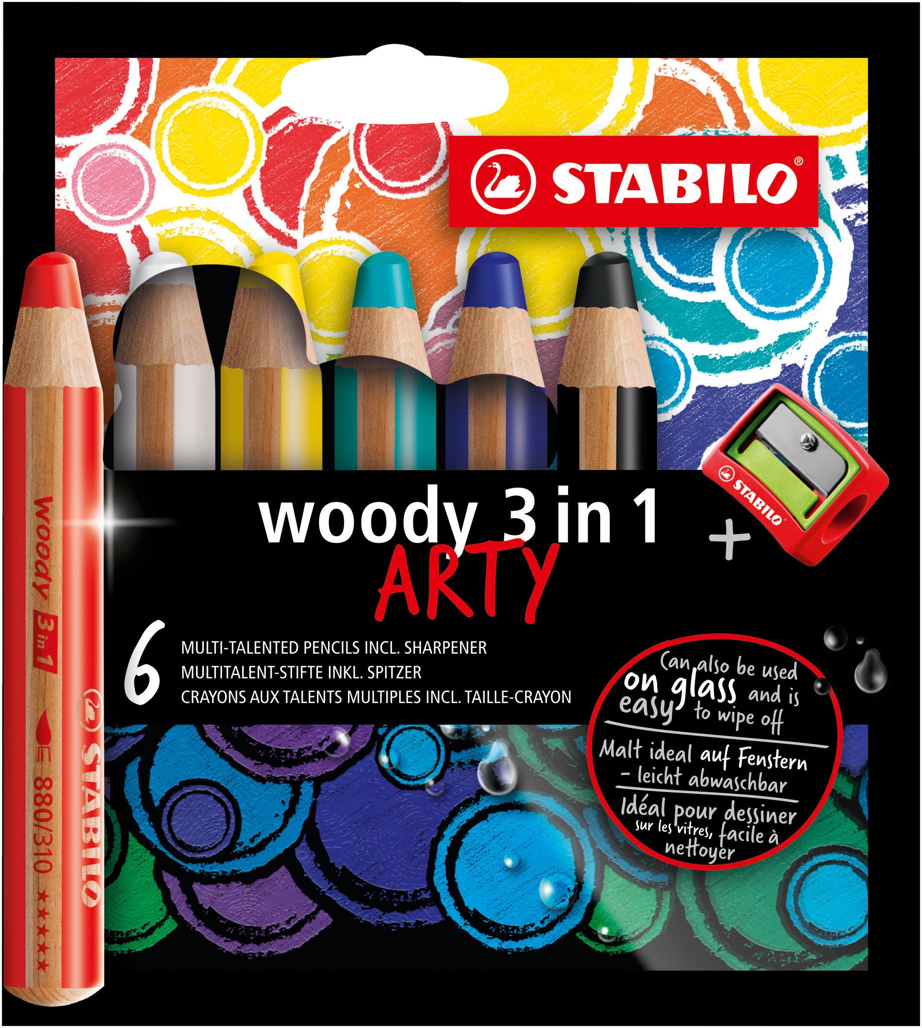 Buntstifte STABILO woody 3 in 1 ARTY