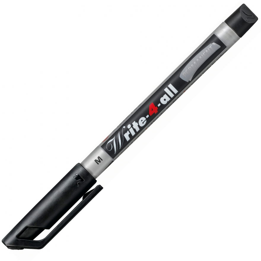 Permanent marker STABILO Write-4-all Medium - black | STABILO